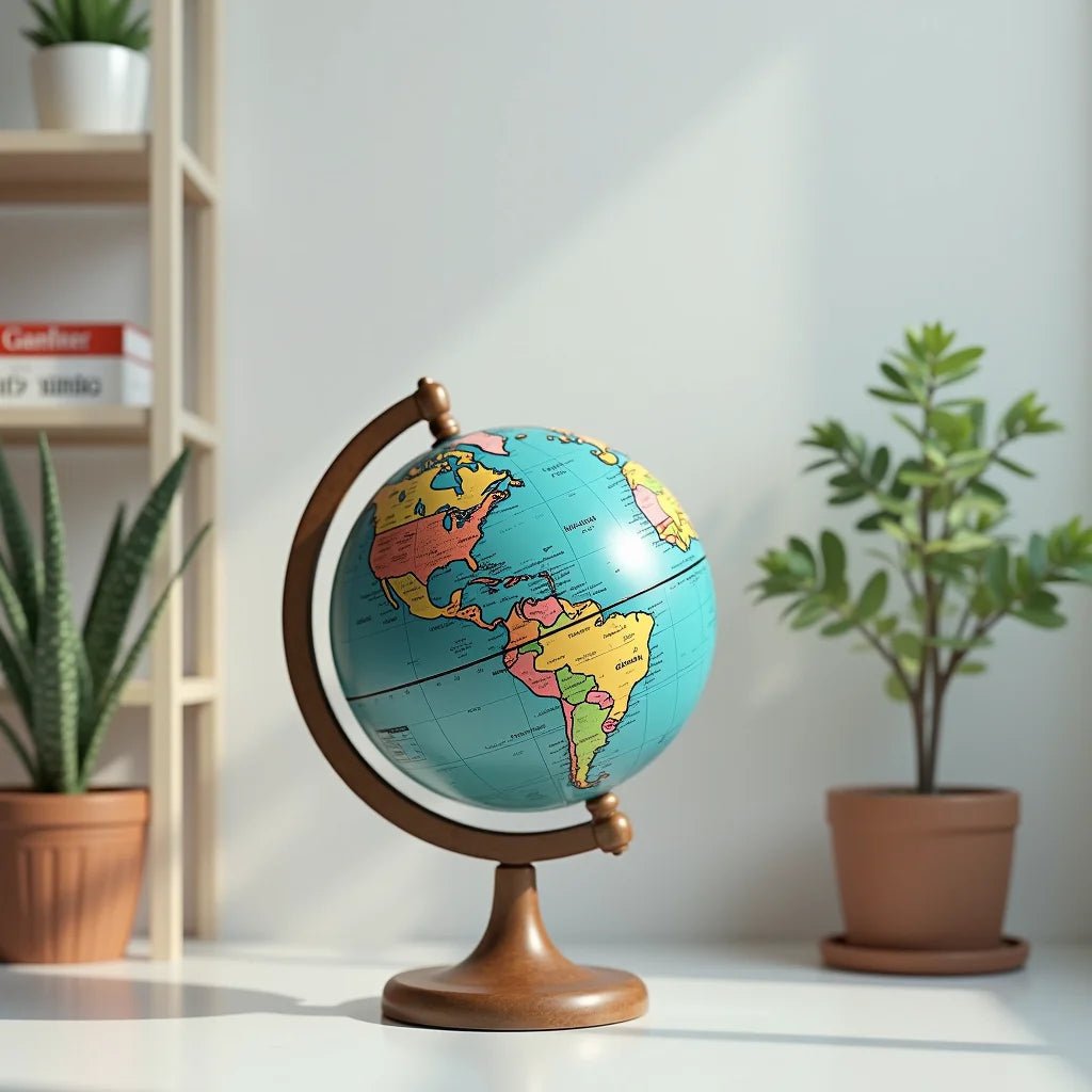 16-inch Floor Globe - Discover the 16-inch Floor Globe for Elevated Desk Decor