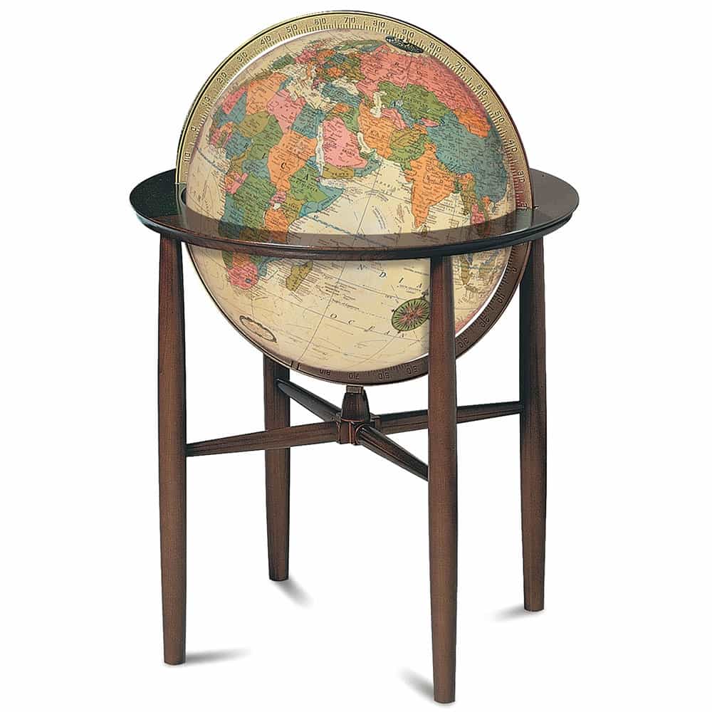 Replogle Austin 16 - Inch Antique Ocean Illuminated Floor Globe - Floor Globes - GlobeStore.com - 64044