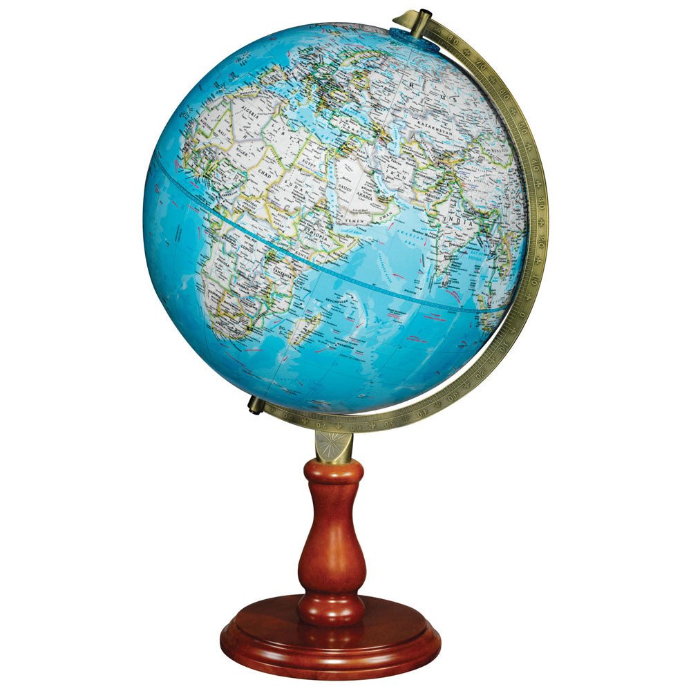 Replogle Hudson 12 - Inch Blue Ocean Desktop Globe (National Geographic Series) - Desk Globes - GlobeStore.com - 39505