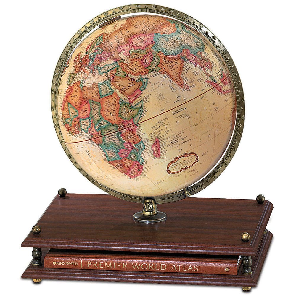 Replogle Premier 12 - Inch Antique Ocean Raised Relief Desktop Globe - Desk Globes - GlobeStore.com - 31625