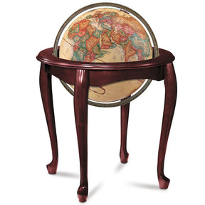 Replogle Queen Anne 16 - Inch Antique Ocean Raised Relief Floor Globe - Floor Globes - GlobeStore.com - 22719