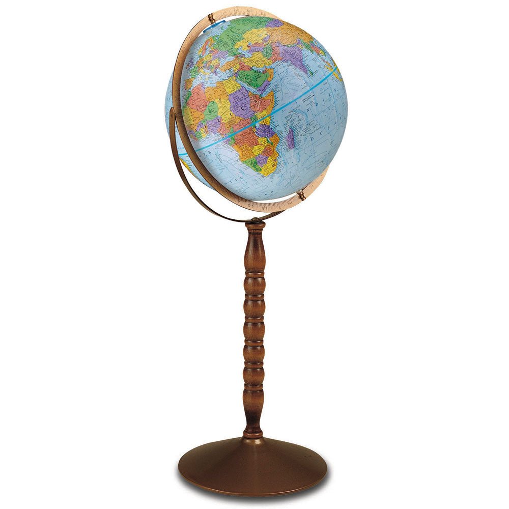 Replogle Treasury 12 - Inch Blue Ocean Raised Relief Convertible Floor Globe - Globes for Kids - GlobeStore.com - 30803