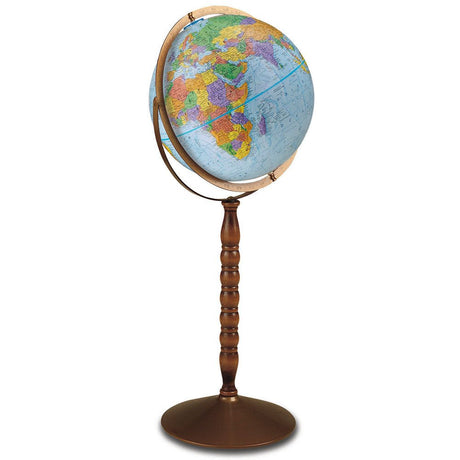 Replogle Treasury 12 - Inch Blue Ocean Raised Relief Convertible Floor Globe - Globes for Kids - GlobeStore.com - 30803