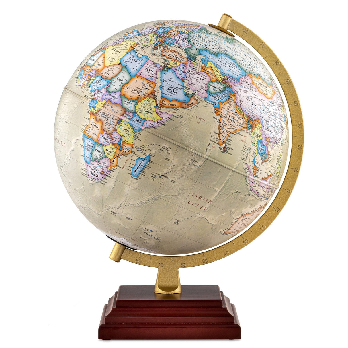 Waypoint Geographic Atlantic Plus 12 - Inch Illuminated Desktop Globe - Desk Globes - GlobeStore.com - WP21014