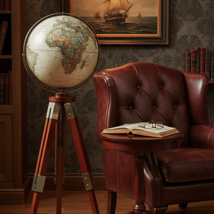 Replogle Eaton III 16 - Inch Floor Globe with Adjustable Tripod Stand - Floor Globes - GlobeStore.com - 24813
