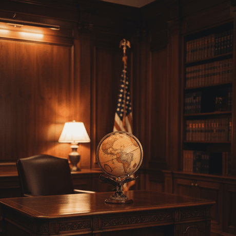 Replogle Freedom 12 - Inch Antique Ocean Desktop Globe with Eagle Stand - Desk Globes - GlobeStore.com - 31638