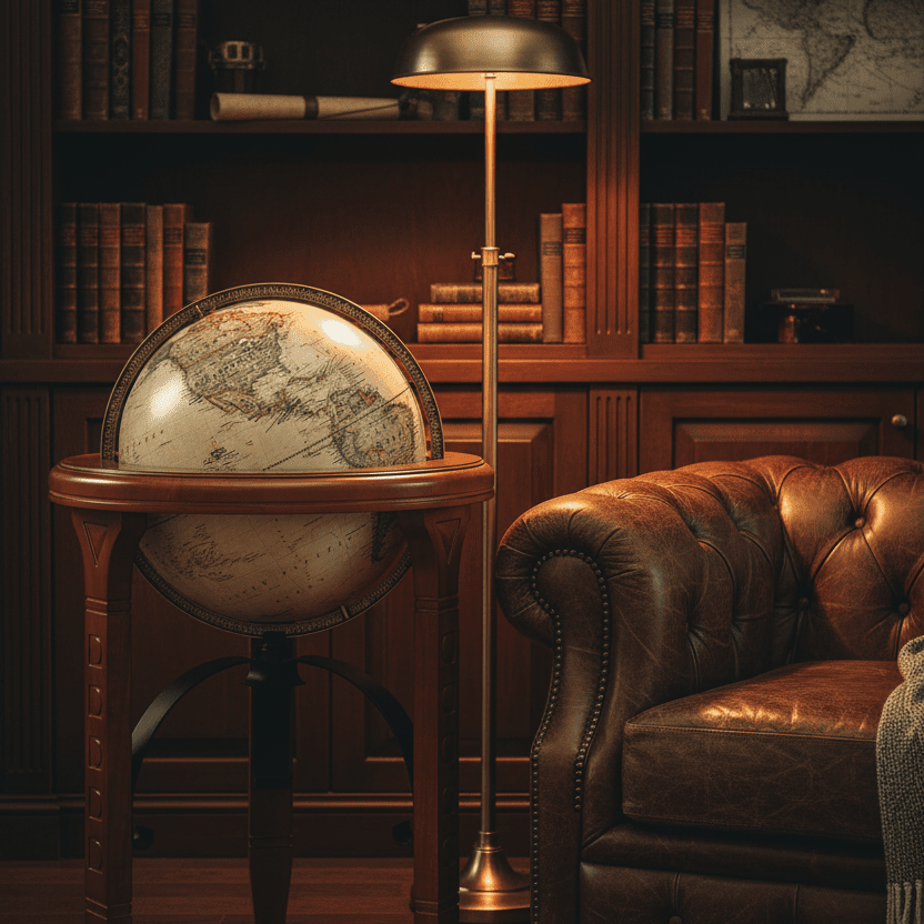 Replogle Jameson 16 - Inch Antique Floor Globe (National Geographic Series) - Floor Globes - GlobeStore.com - 87804