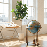 Replogle Lafayette 16 - Inch Blue Ocean Illuminated Floor Globe - Floor Globes - GlobeStore.com - 64105