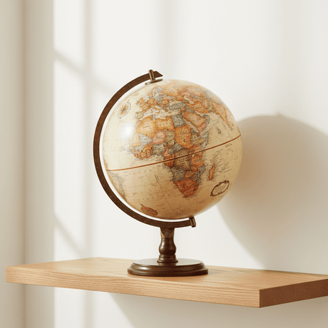 Replogle Lenox 12 - Inch Antique Ocean Raised Relief Desktop Globe - Desk Globes - GlobeStore.com - 31536