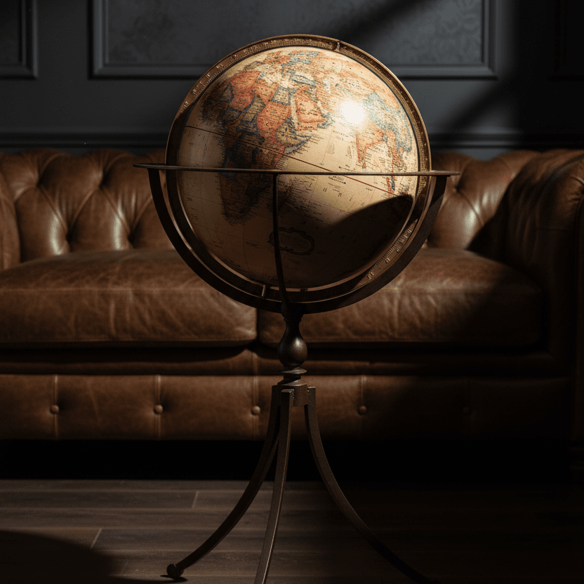Replogle Marin 16 - Inch Antique Ocean Raised Relief Floor Globe - Floor Globes - GlobeStore.com - 22836