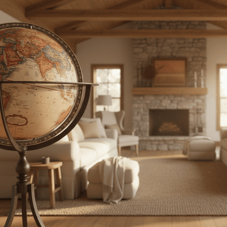 Replogle Marin 16 - Inch Antique Ocean Raised Relief Floor Globe - Floor Globes - GlobeStore.com - 22836