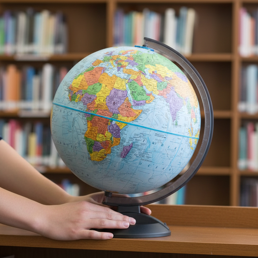Replogle Traveler 12 - Inch Blue Ocean Raised Relief Desktop Globe - Globes for Kids - GlobeStore.com - 30513