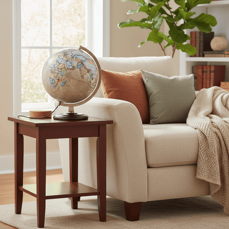 Waypoint Geographic Ambassador Plus 12 - Inch Illuminated Desktop Globe - Desk Globes - GlobeStore.com - WP21007