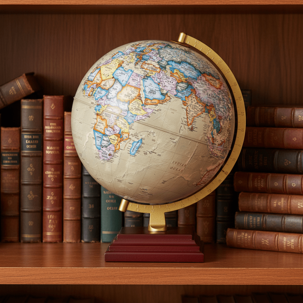 Waypoint Geographic Atlantic Plus 12 - Inch Desktop Globe - Desk Globes - GlobeStore.com - WP11014
