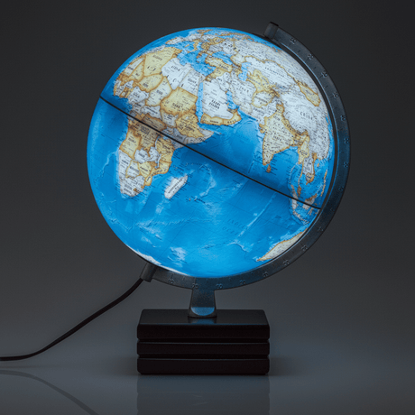 Waypoint Geographic Aviator Plus 12 - Inch Illuminated Desktop Globe - Desk Globes - GlobeStore.com - WP21004