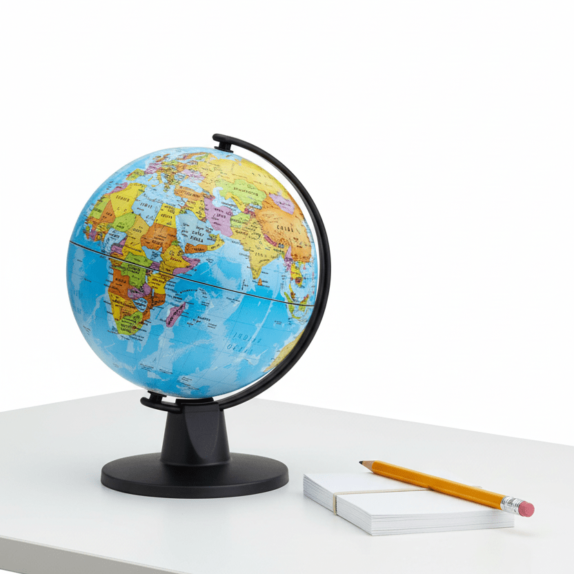 Waypoint Geographic GeoClassic 6 - Inch Blue Ocean Desktop Globe - Globes for Kids - GlobeStore.com - WP50250
