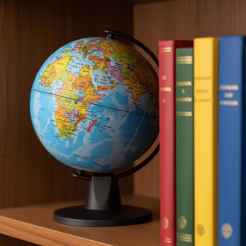 Waypoint Geographic GeoClassic 6 - Inch Blue Ocean Desktop Globe - Globes for Kids - GlobeStore.com - WP50250