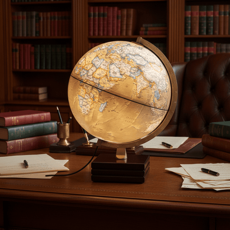 Waypoint Geographic Horizon Plus 12 - Inch Illuminated Desktop Globe - Desk Globes - GlobeStore.com - WP21006
