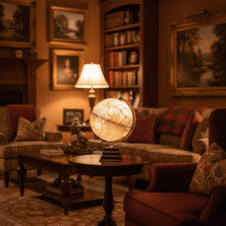 Waypoint Geographic Peninsula Plus 12 - Inch Illuminated Desktop Globe - Desk Globes - GlobeStore.com - WP21015
