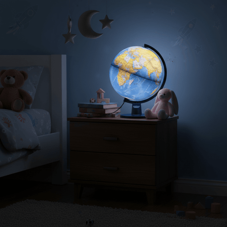 Waypoint Geographic Scout Plus 12 - Inch Illuminated Desktop Globe - Globes for Kids - GlobeStore.com - WP21001