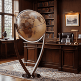 Waypoint Geographic Versus 24 - Inch Floor Standing Globe with Walnut "V" Stand - Floor Globes - GlobeStore.com - WP61121